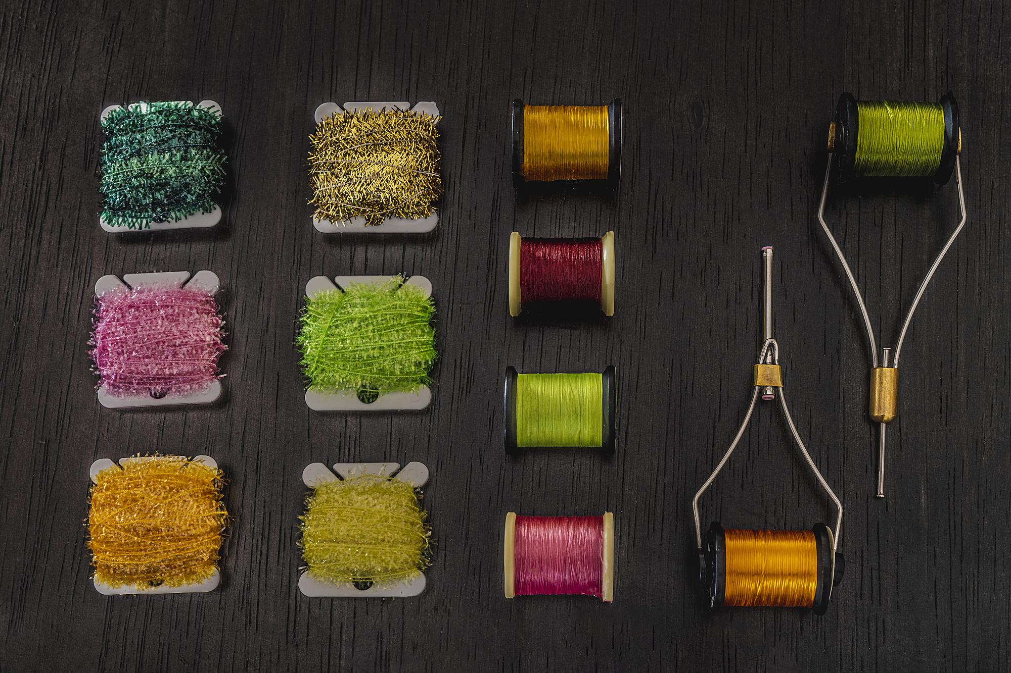 Small patch collection with varied thread sheens